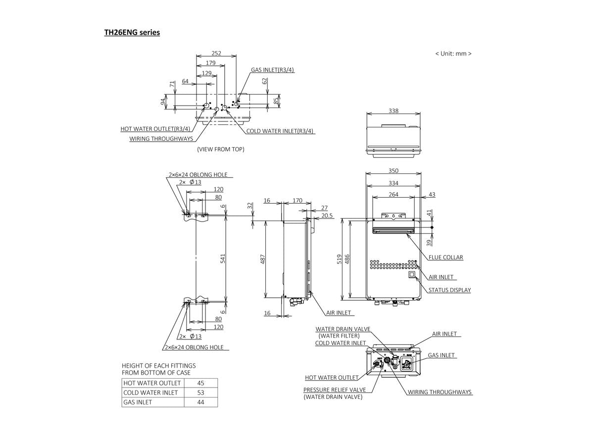 Thermann 26R Natural Gas 50 Degree Continuous Flow Hot Water System